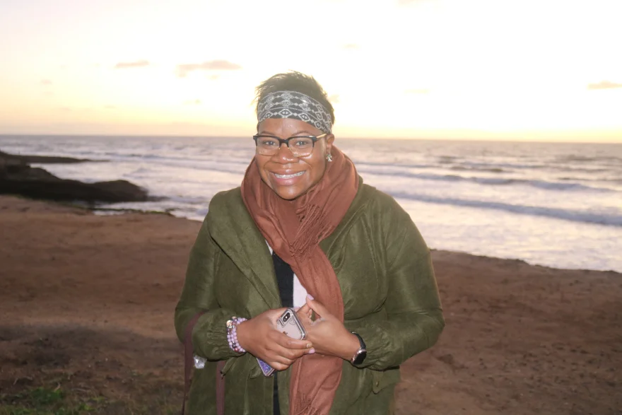 Photo of me on the beach on the day of my 35th Birthday! Shout out to the random stranger who snapped this shot for me!