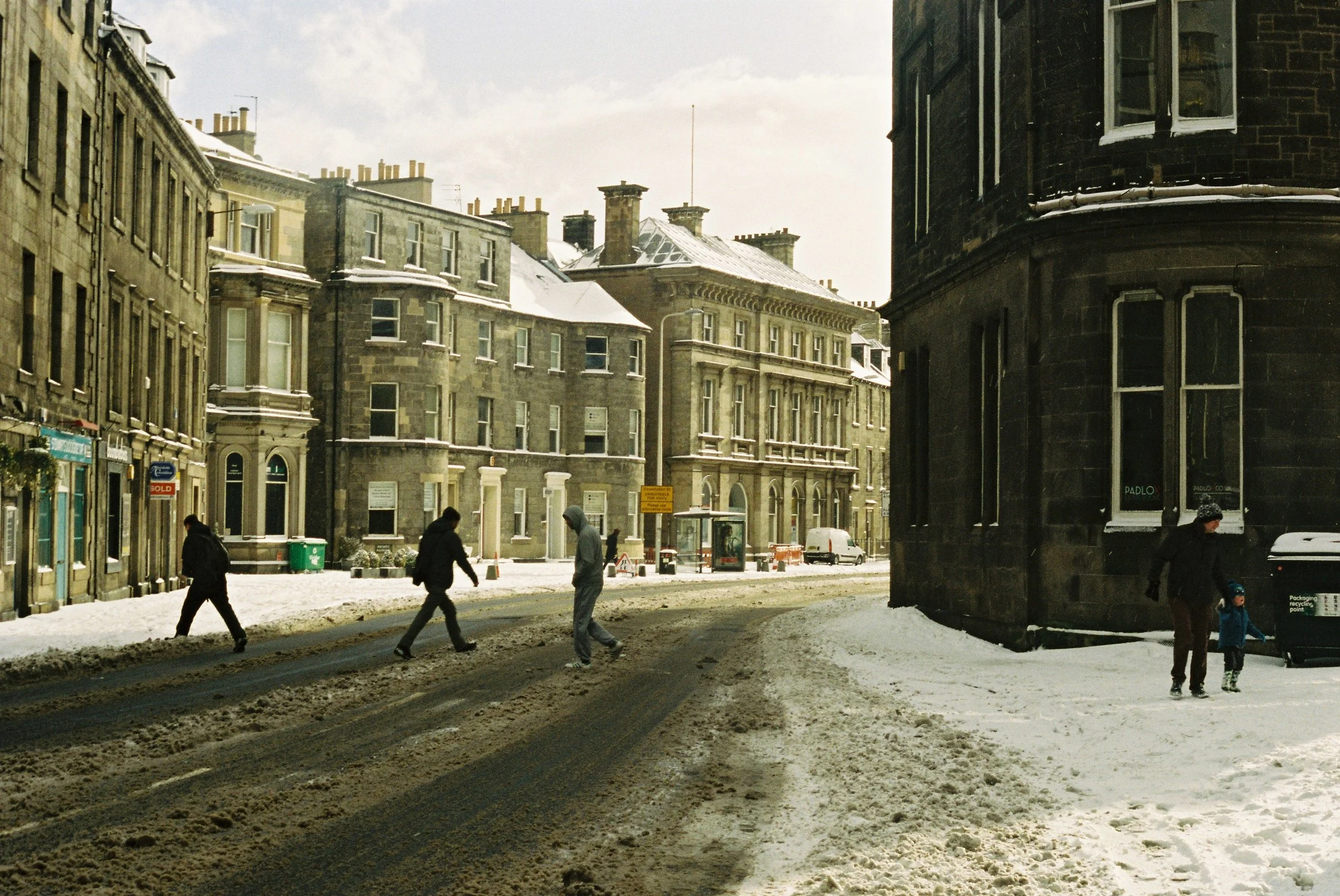 Albert Street, Leith - February 2018 during the Beast from the East cold wave