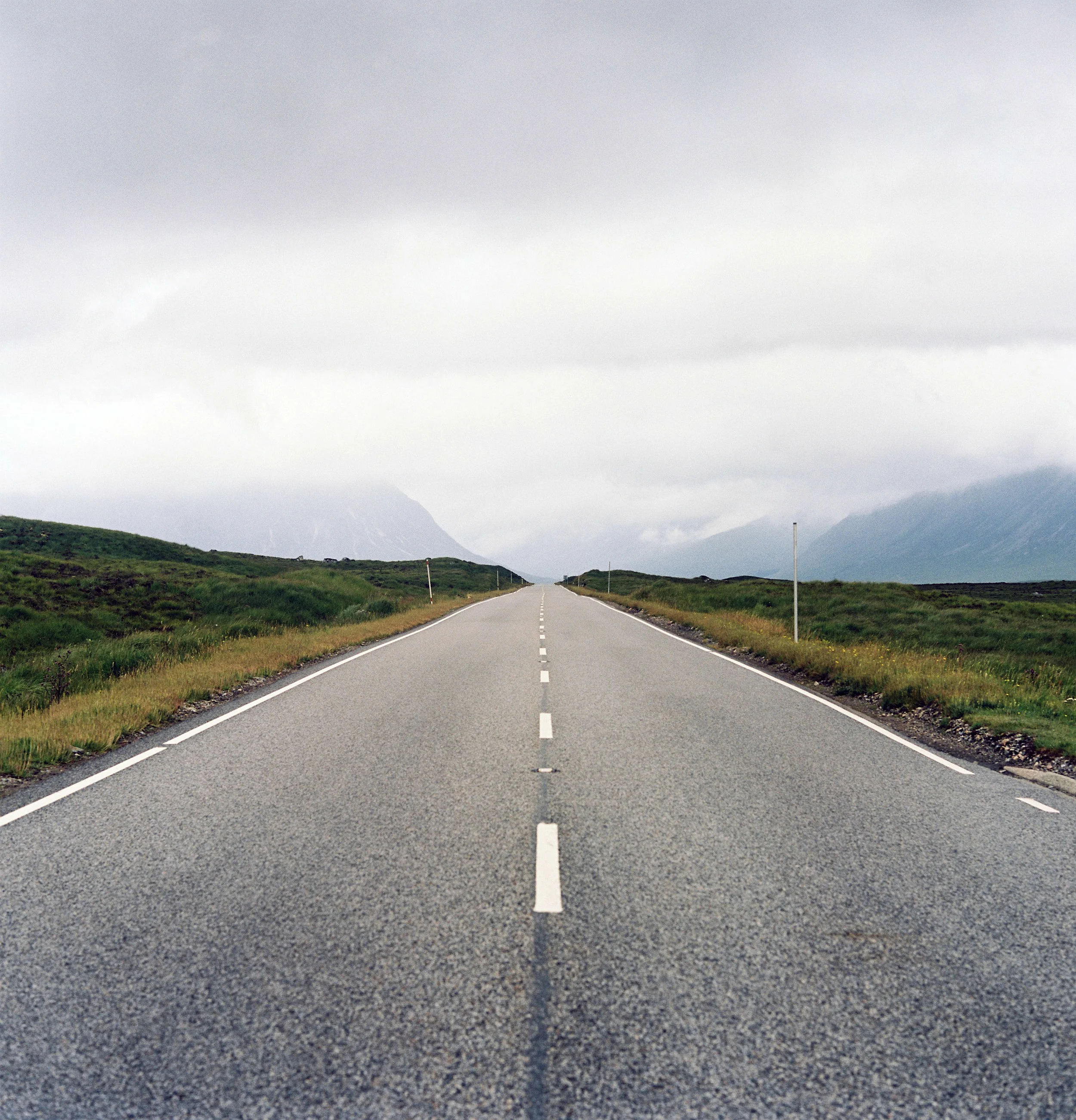 Misty road into Glencoe