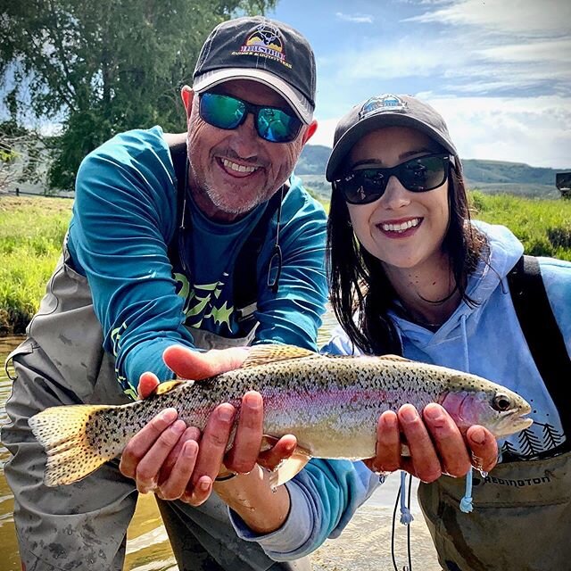 Something special when a Dad and daughter share time together fly fishing! Jim and Quincy rocked it on the stream to celebrate Father&rsquo;s Day!
#fatherdaughtertime #bullbasinguidesandoutfitters
#bullbasinoutfiiters
#bullbasin
#bullbasinflyfishing
