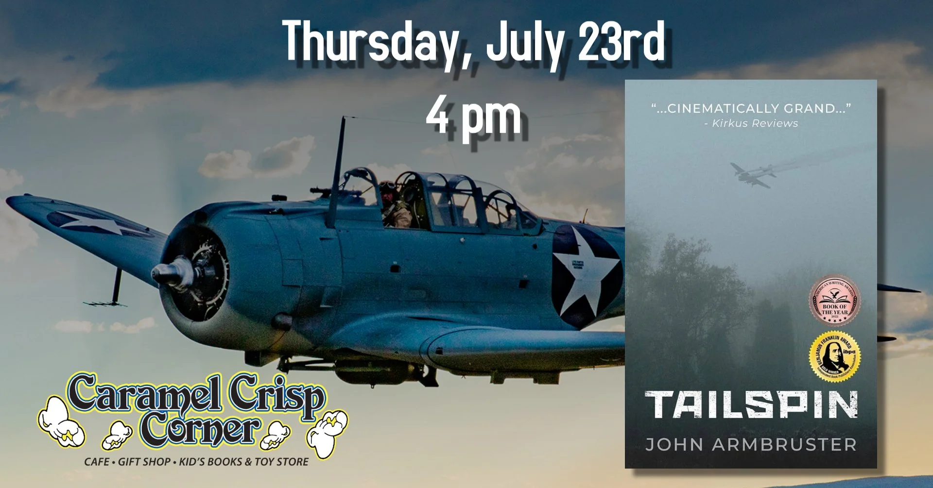 Meet the Author of Tailspin in the Caramel Crisp Bookstore