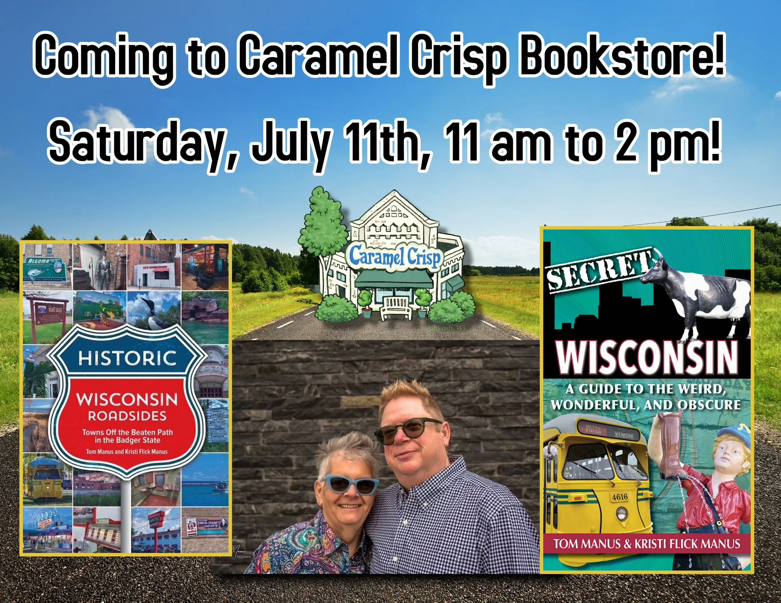 Meet Tom and Kristin Manus at Careml Crips Bookstore!