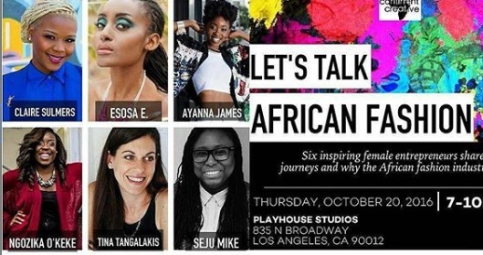 Africa Fashion Week LA Panel -2016