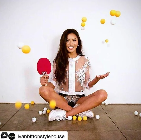 World PingPong Champ, Soo Yeon Lee wearing Ngozika Okeke