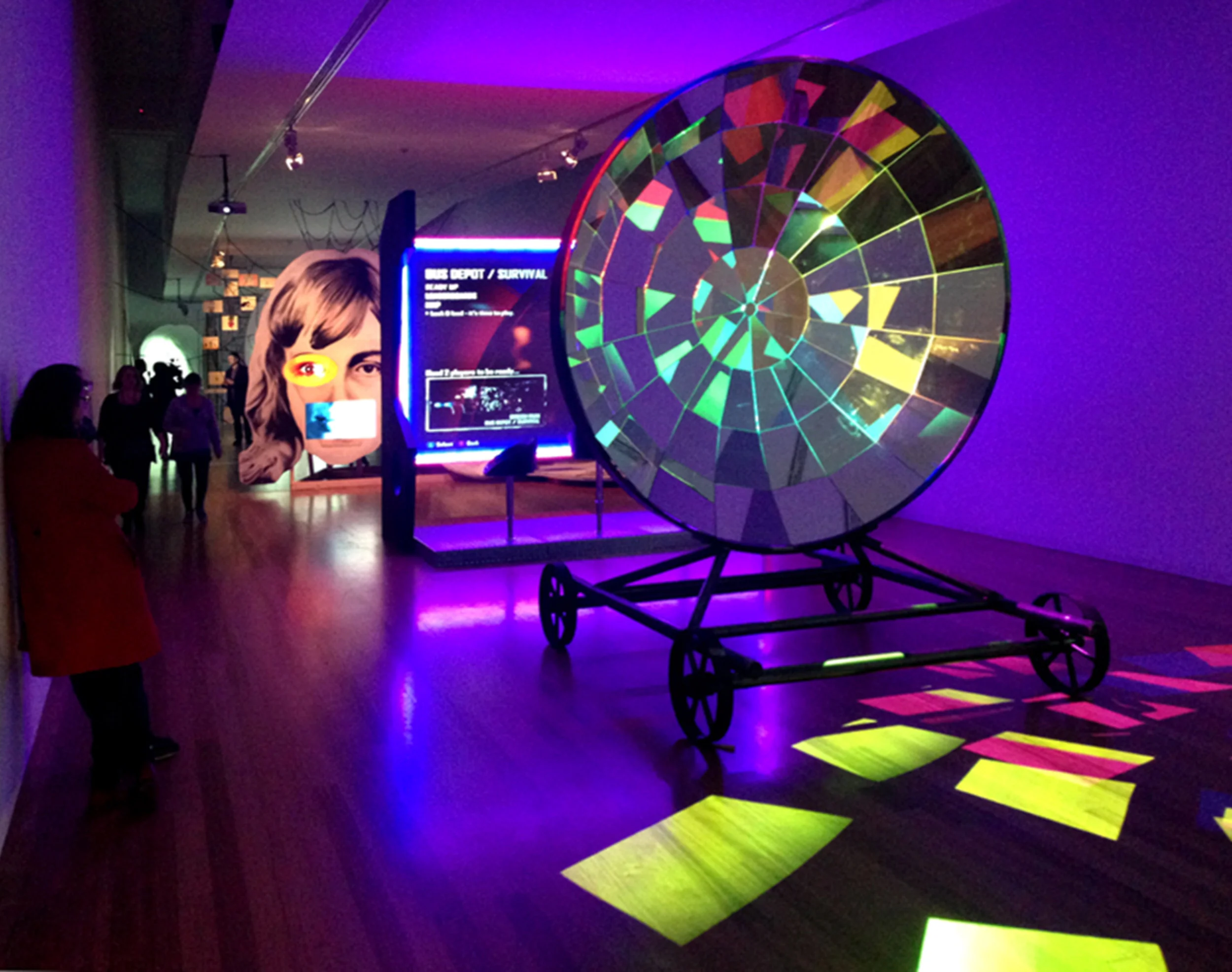 A retrospective of Artist Tony Oursler at the MAC Grand Hornu, Belgium, with a site-specific installation in the Great Hall