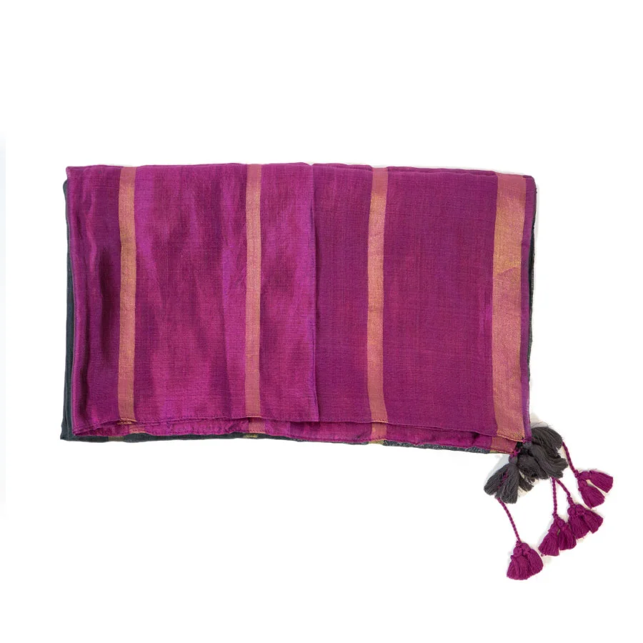 Silk Scarf, Magenta