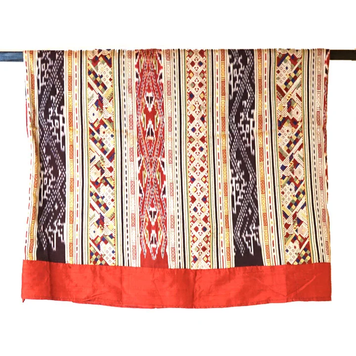 Laos Banded Silk Skirt