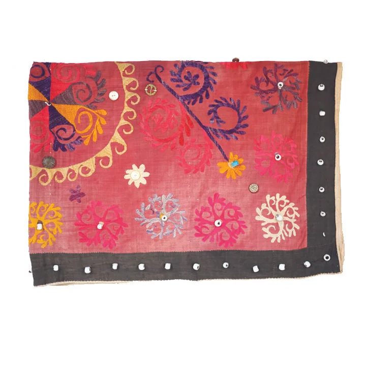 Suzani, Vintage Uzbeck with Buttons 