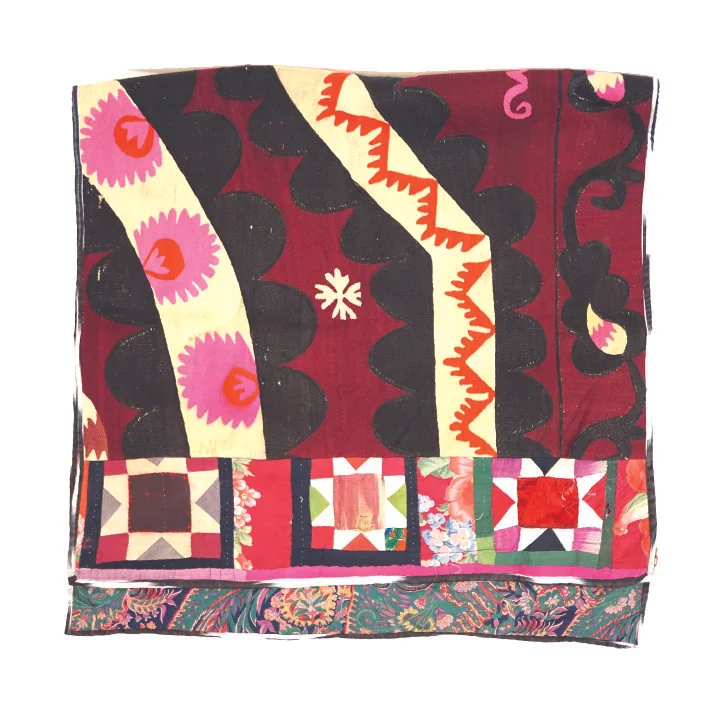 Suzani, Vintage Uzbek banner  