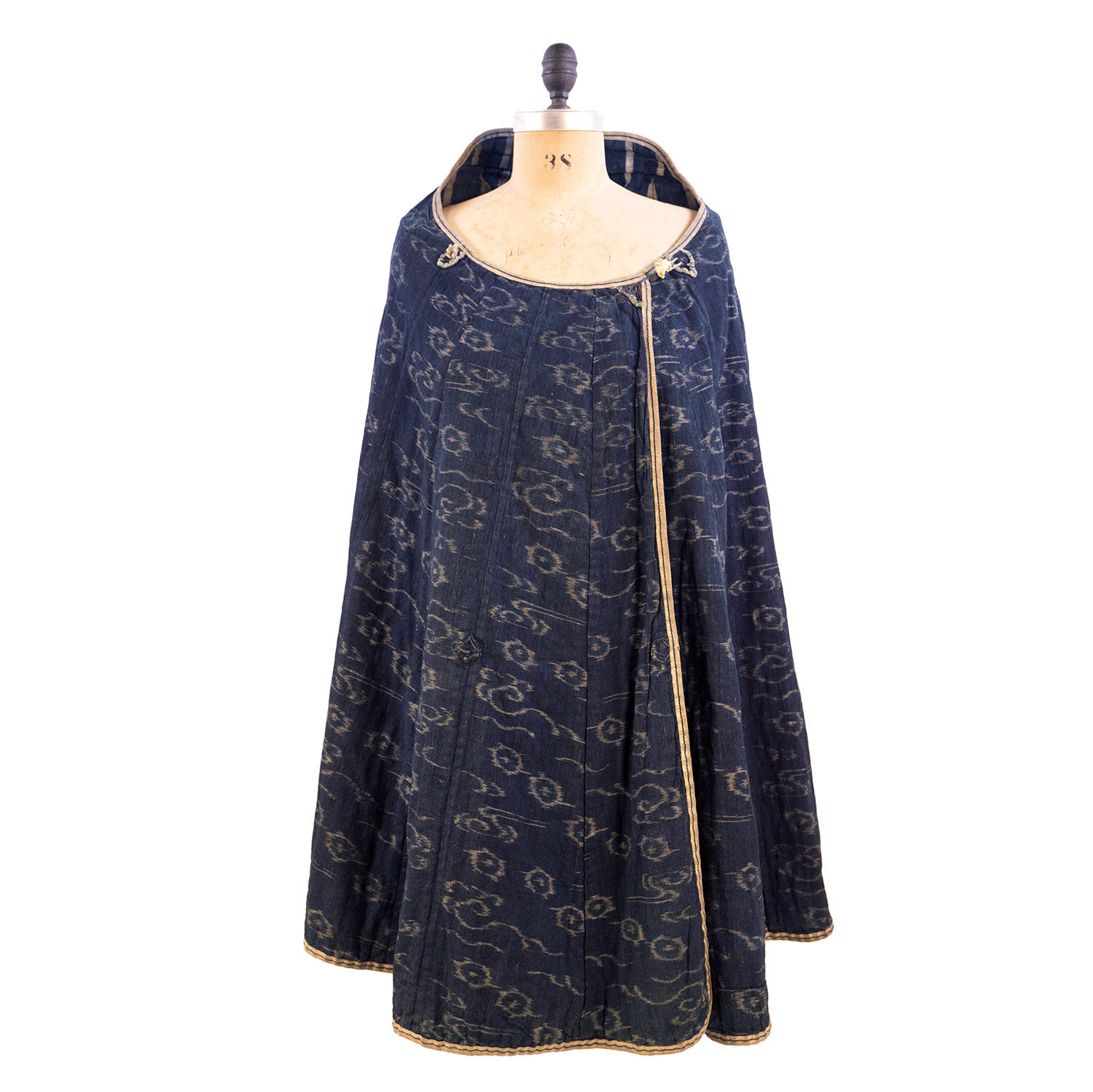 Edo Period Indigo Cape