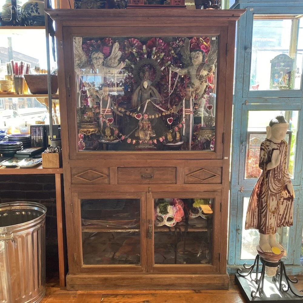 Large Indian Glass Display Case