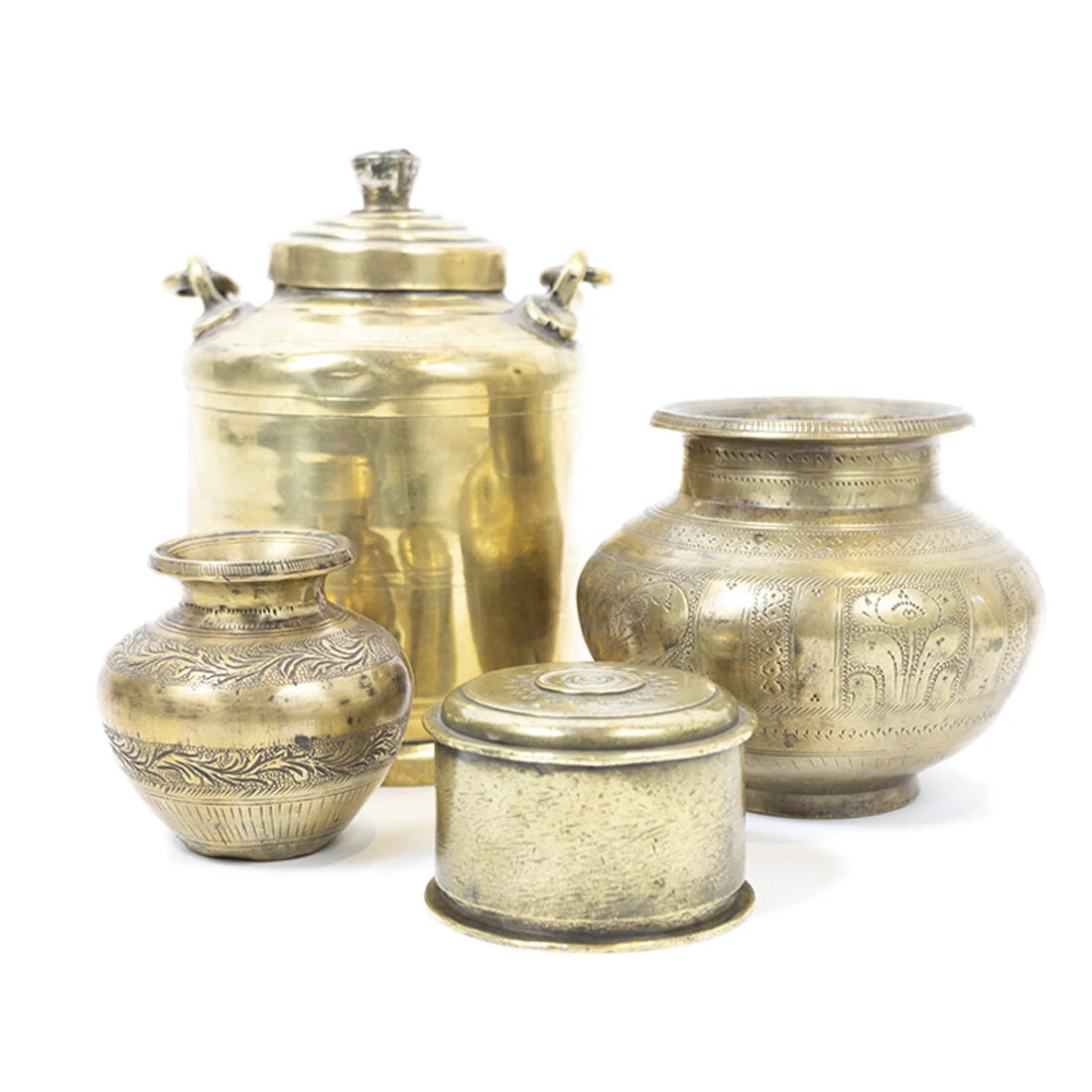 Vintage Indian Brass Vessels