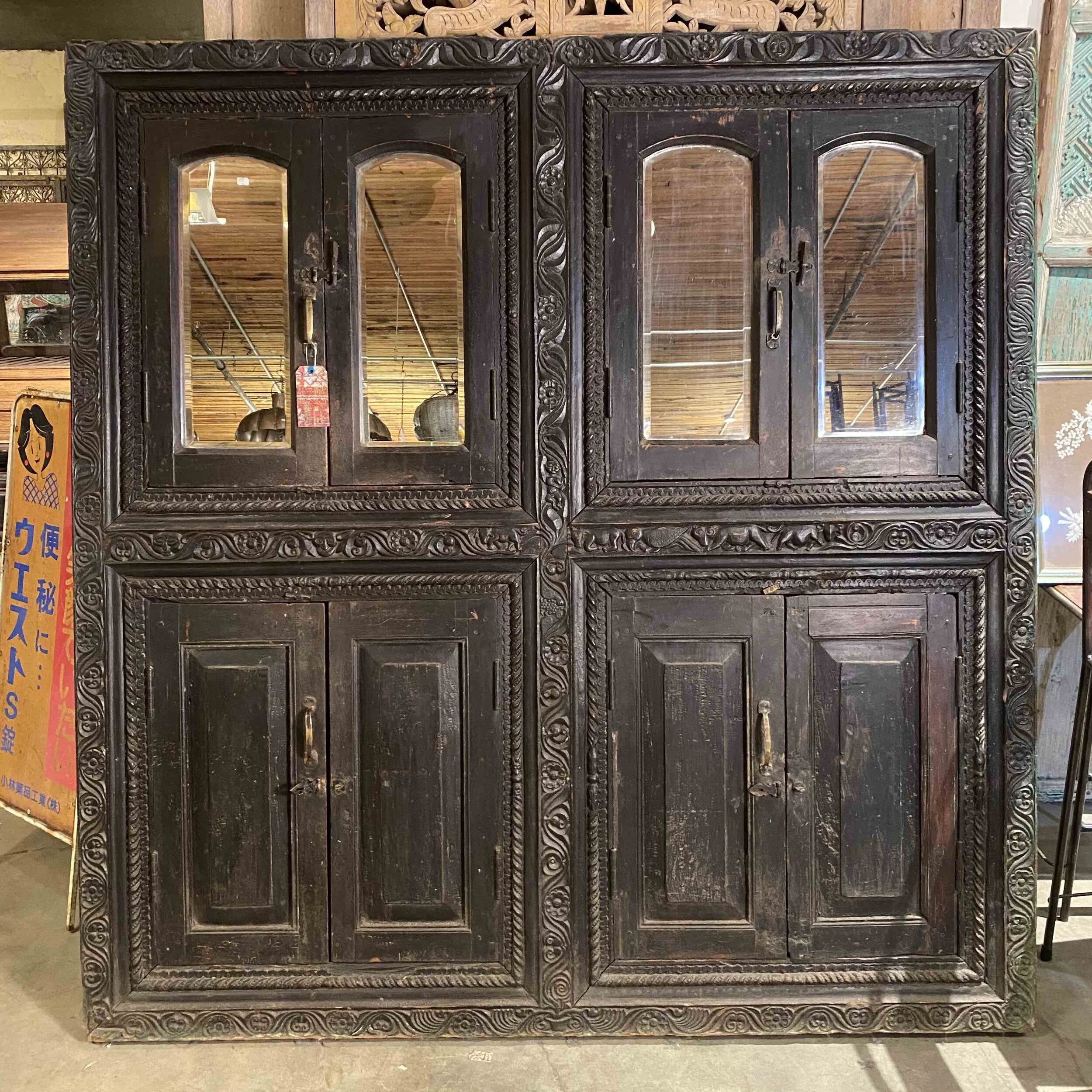 Indian Mirrored Cabinet Face