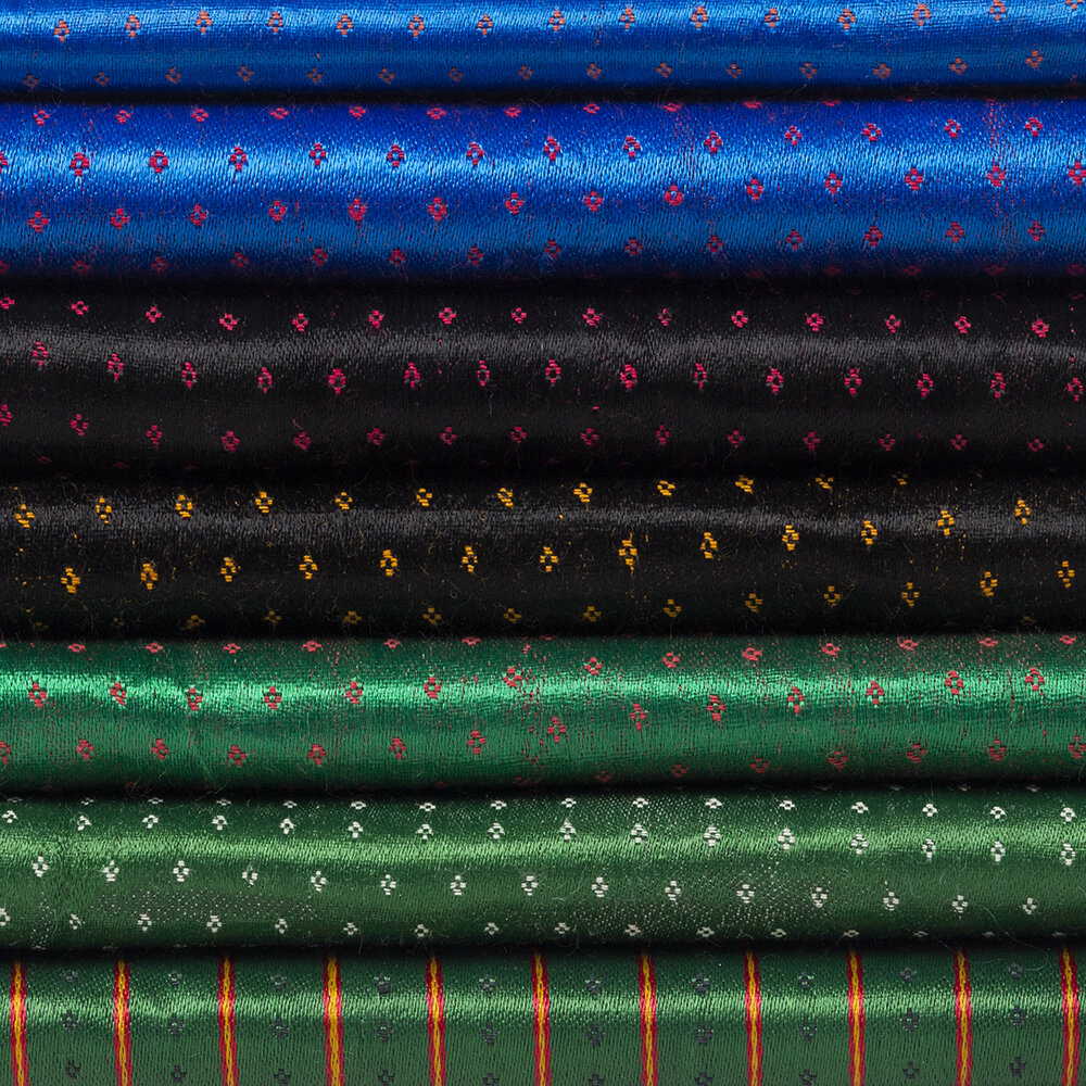 Burmese Silk Fabric, Dark Colors — Cargo Inc
