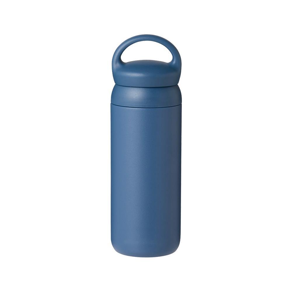 Navy blue tumbler with handle lid