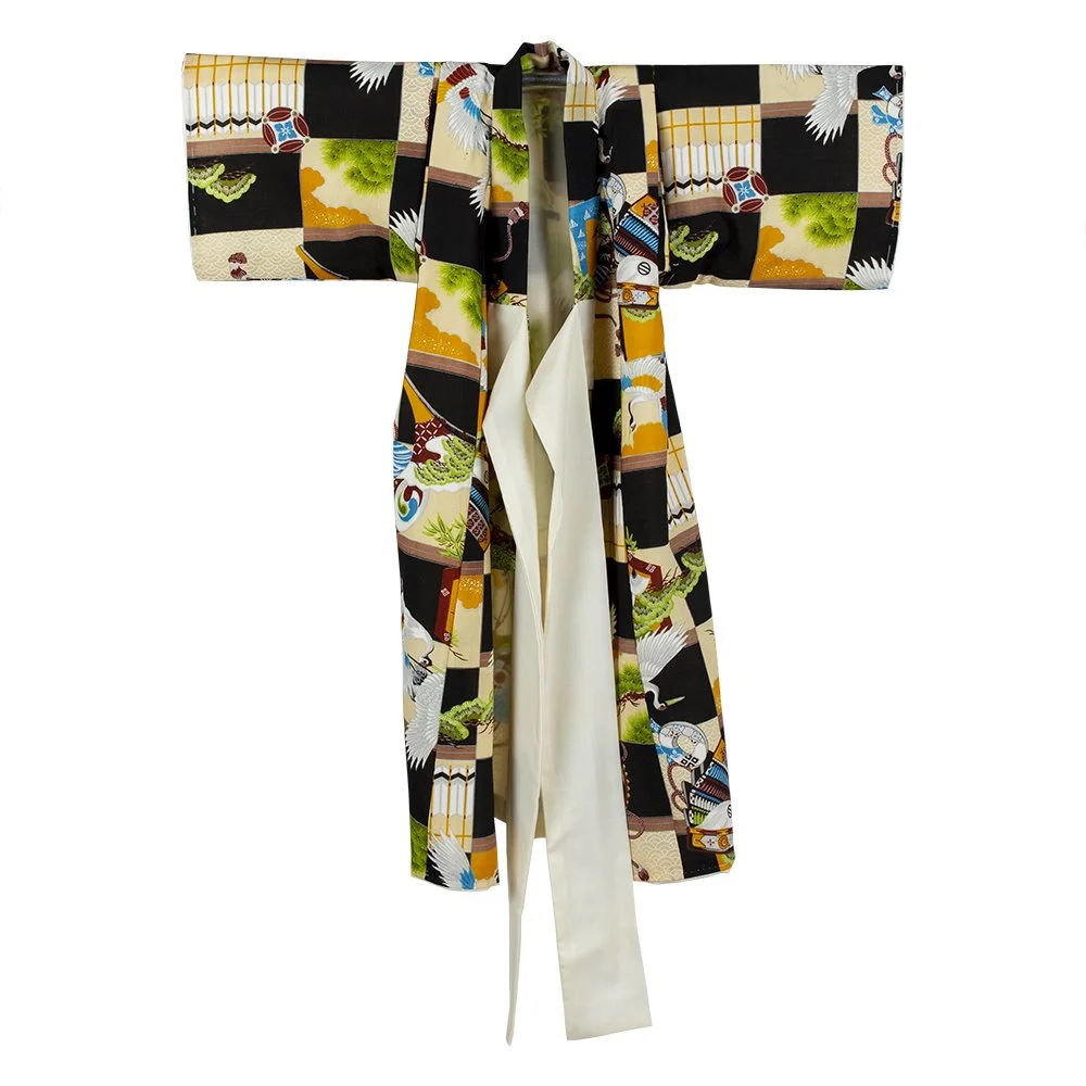 Children's Kimono with Crane