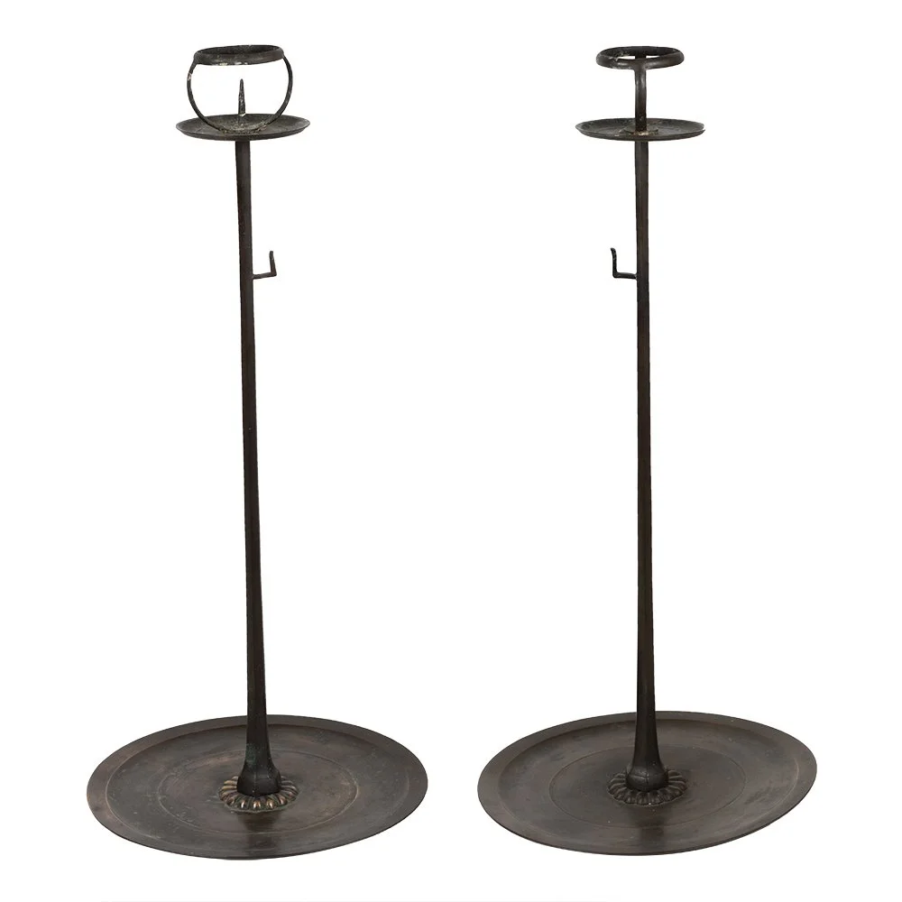 Bronze Candlestick Pair
