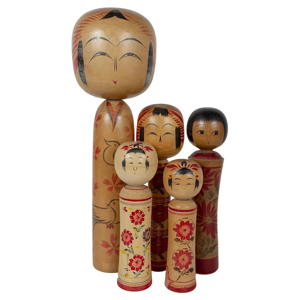 KOKESHI Doll Vintage by Koumura 嬉しく 香村 創作こけし 38cm 民芸品 