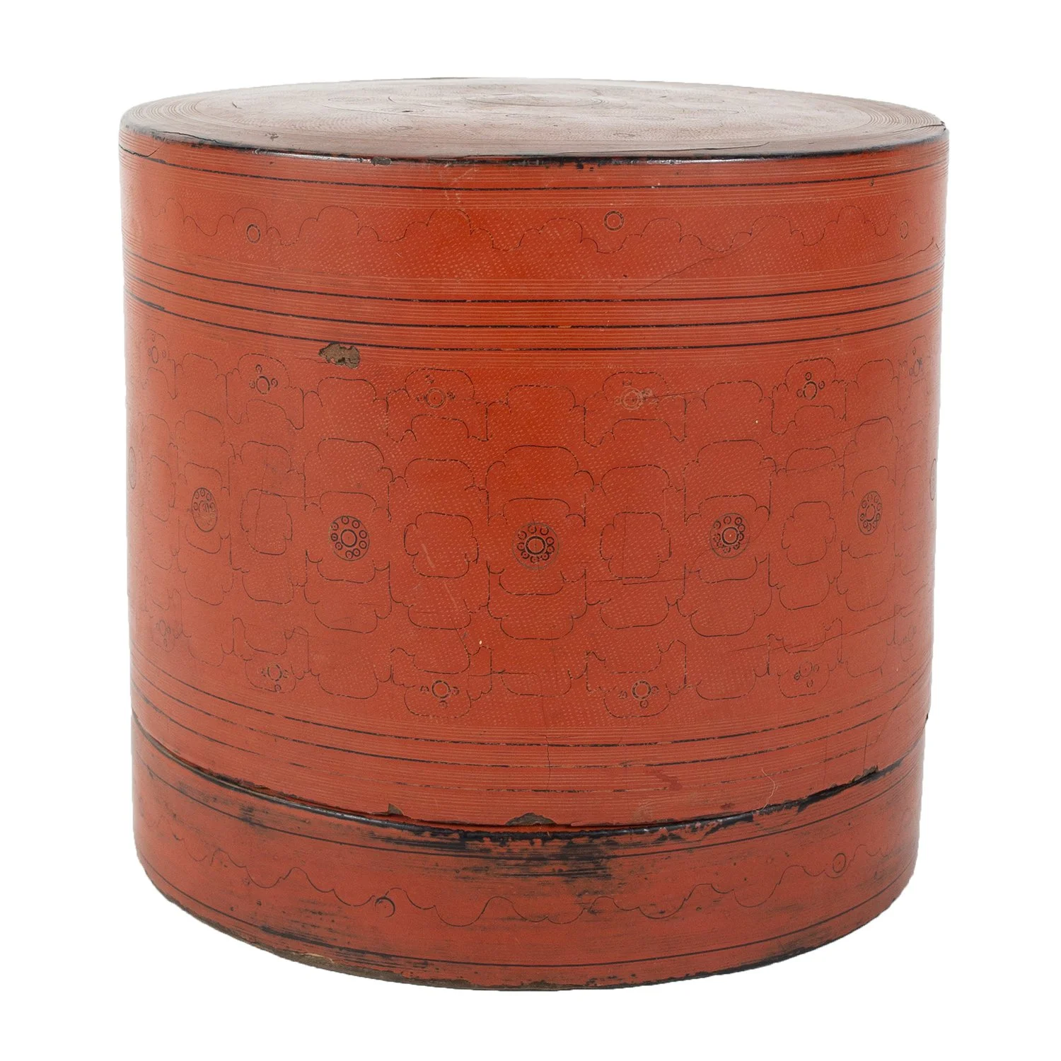 Burmese Lacquerware, Three Piece Offering Basket