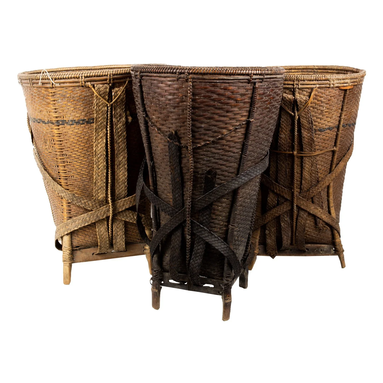 Burmese Foraging Basket with Straps