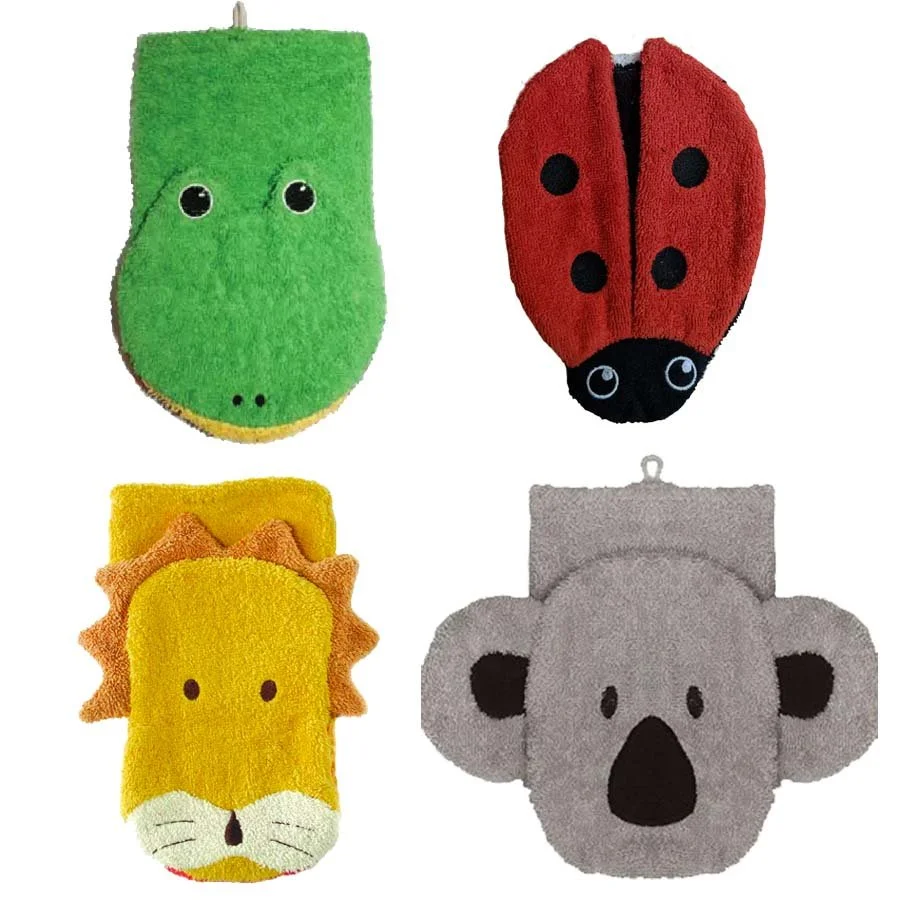 Organic Cotton Animal Washcloth