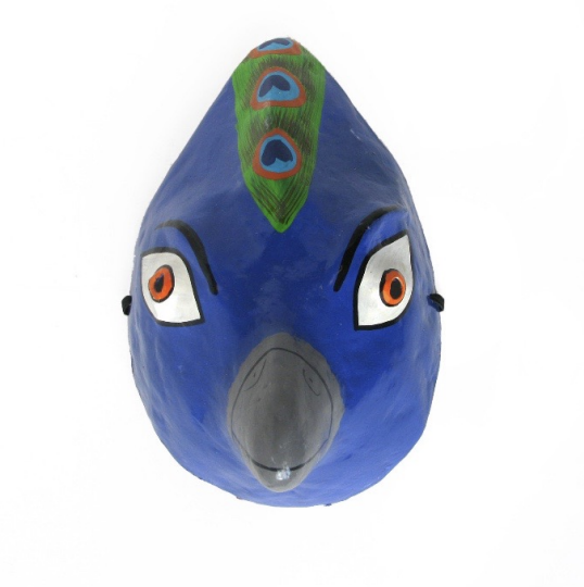 Animal Paper Mache Masks, Peacock