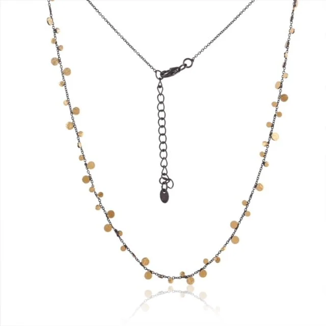 Manjusha Jewels Gold Dot/Rhodium Chain Necklace