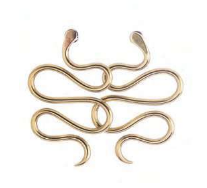 Brass Snake Earring