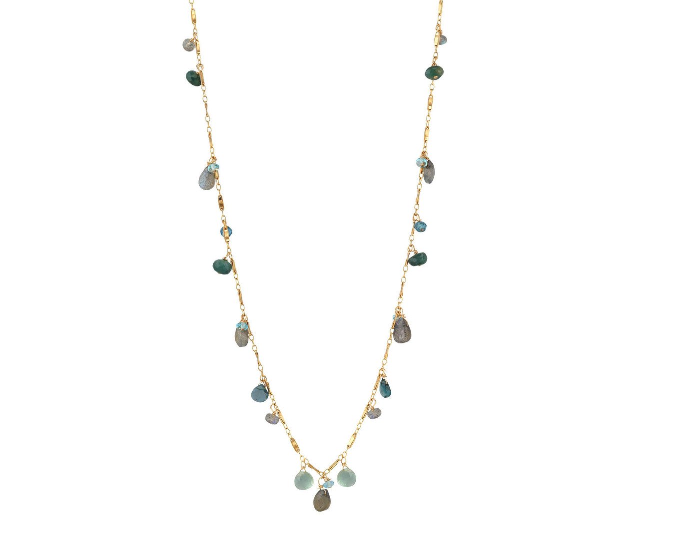 Labradorite and Gold Necklace by Alicia Van Fleteren