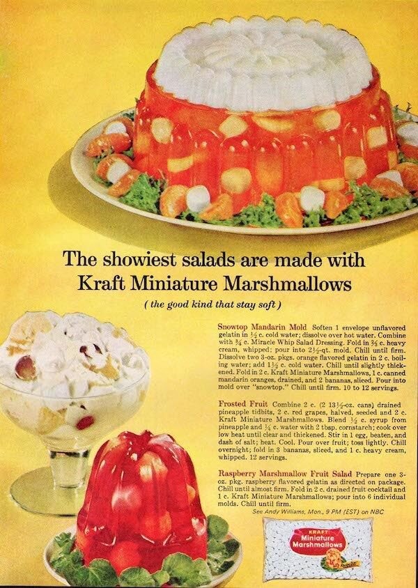 Marshmallow Fruit Mold (1940s) - Kitchen Curio