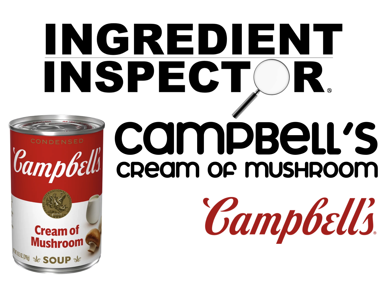 WHAT'S IN CAMPBELL'S CREAM OF MUSHROOM SOUP?