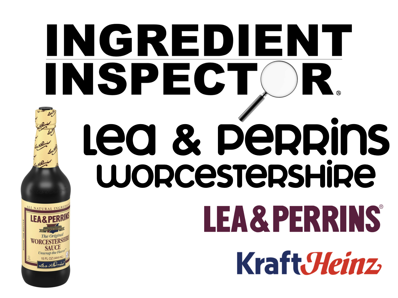 WHAT'S IN LEA & PERRINS WORCESTERSHIRE SAUCE?