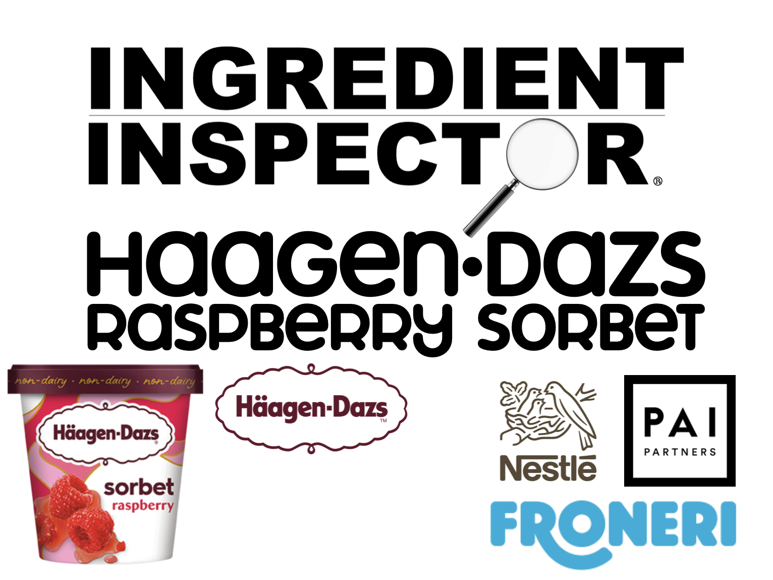 WHAT'S IN HAAGEN-DAZS RASPBERRY SORBET?