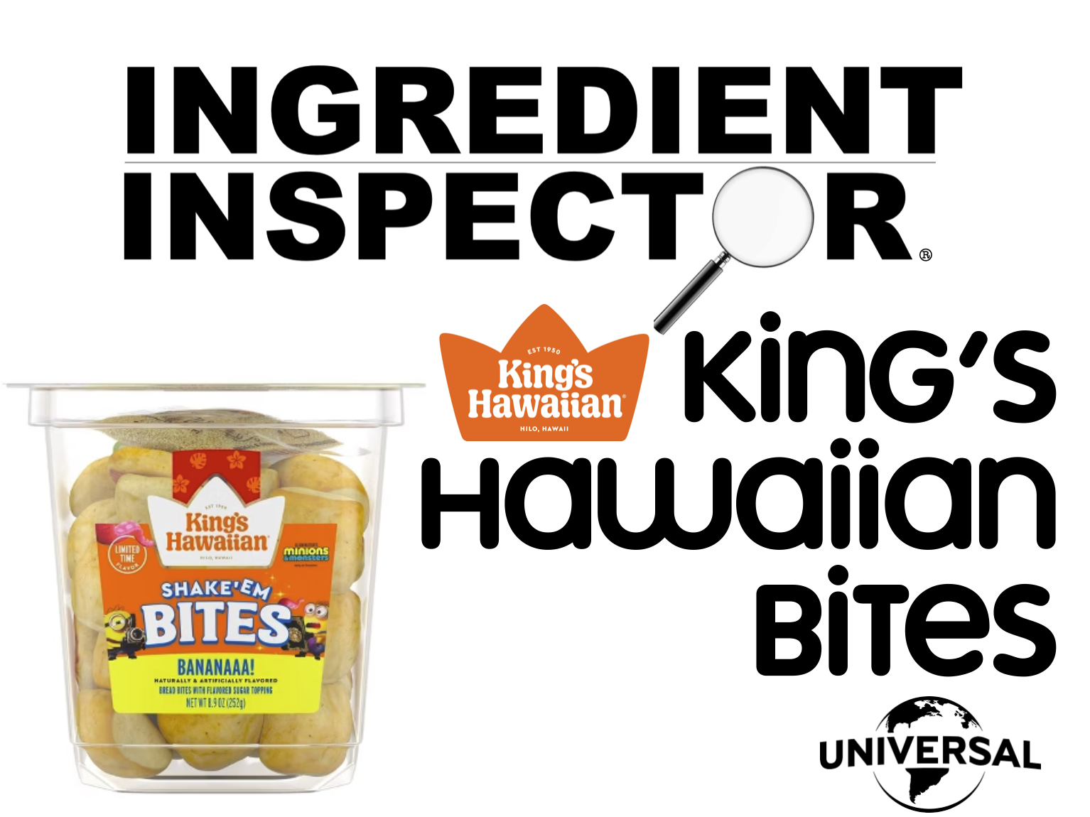 WHAT'S IN KING'S HAWAIIAN SHAKE 'EM BITES BANANA?