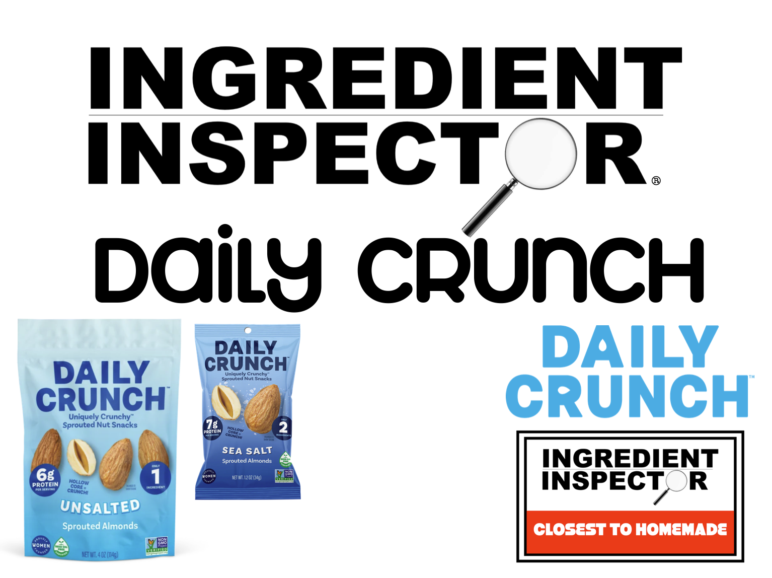 DAILY CRUNCH SNACKS ARE CLOSEST TO HOMEMADE