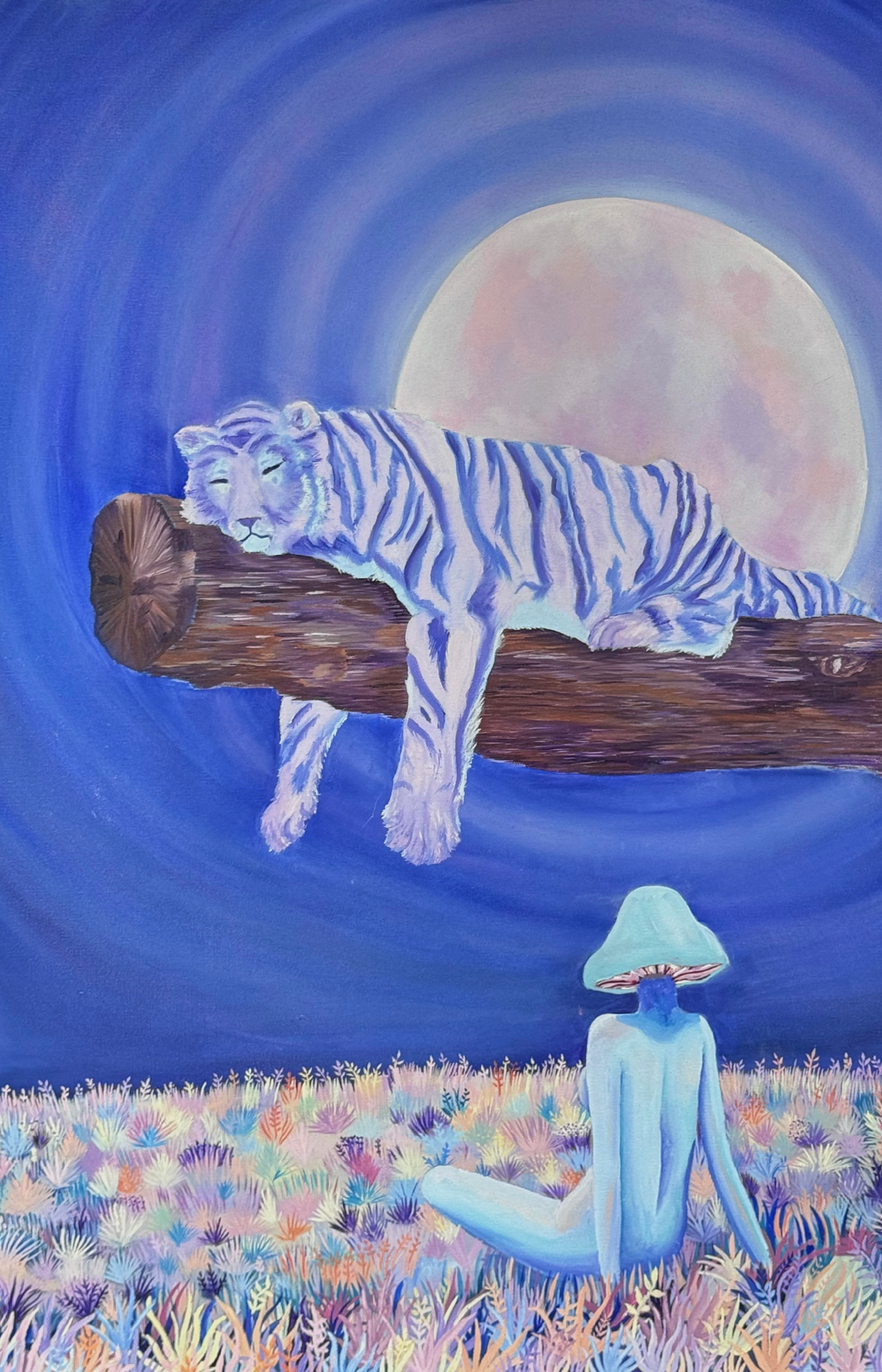 Atmoshpere of us - Surreal Oil Painting on Canvas