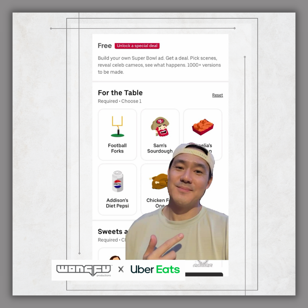 Wong Fu Pro Showcases Uber Eats’ New Interactive Super Bowl Feature