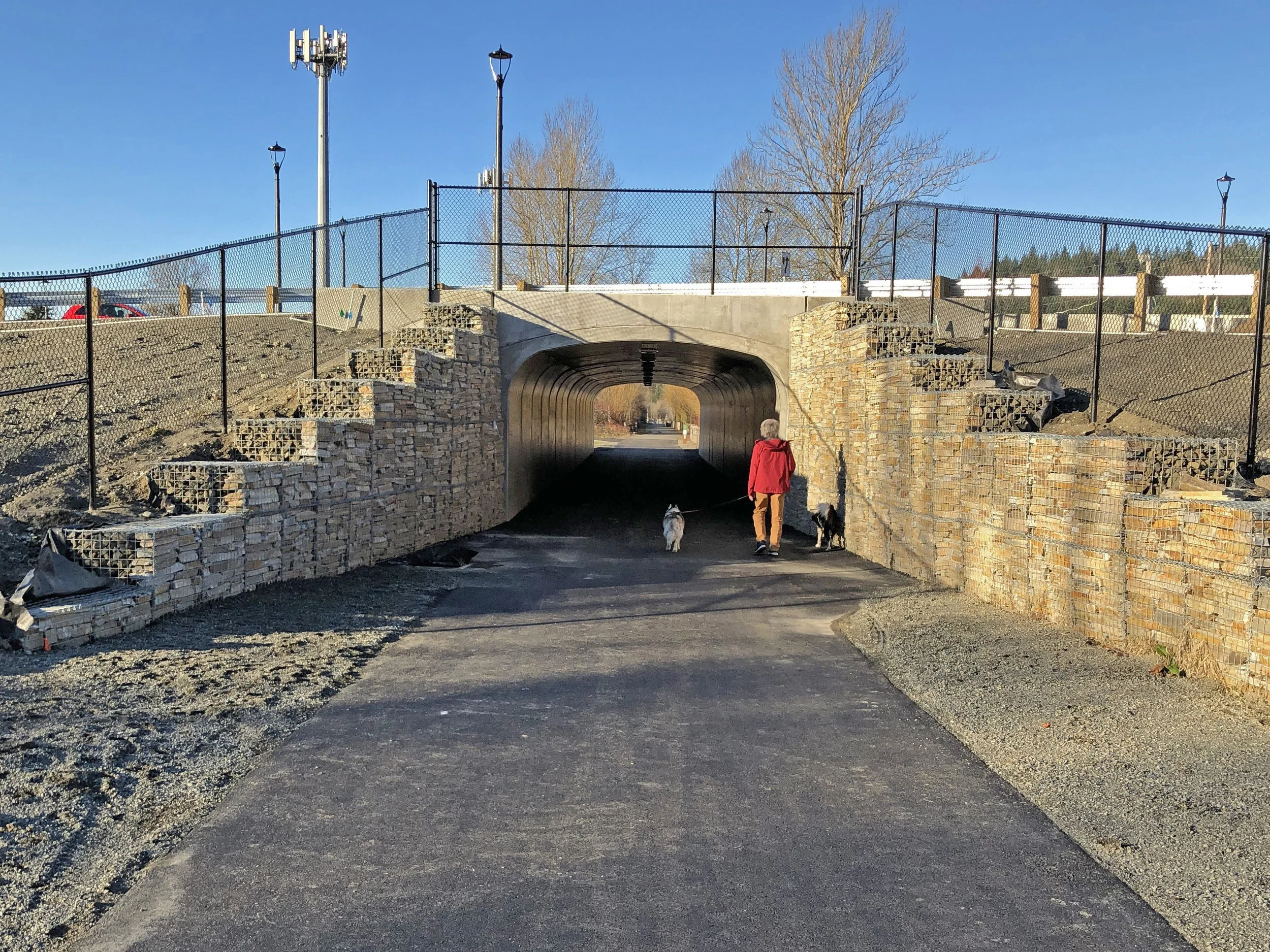 The East Lake Sammamish Trail crossing under SE 62nd Street