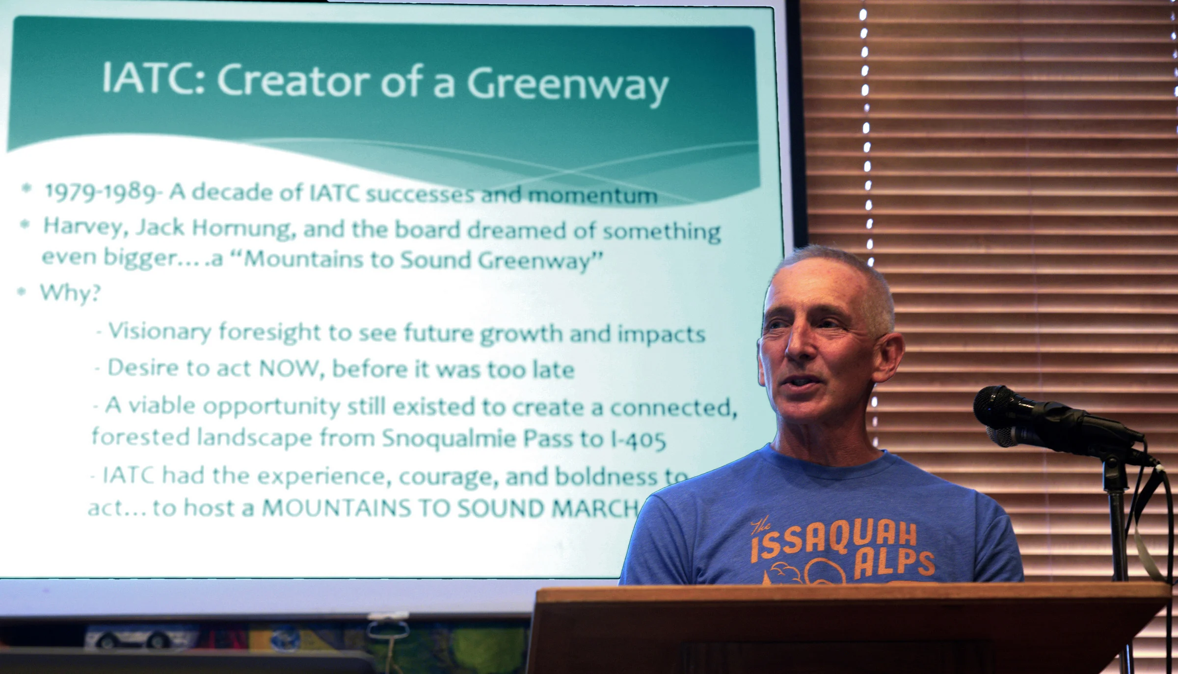 Ken Konisgsmark discusses the Mountains to Sound Greenway legacy.