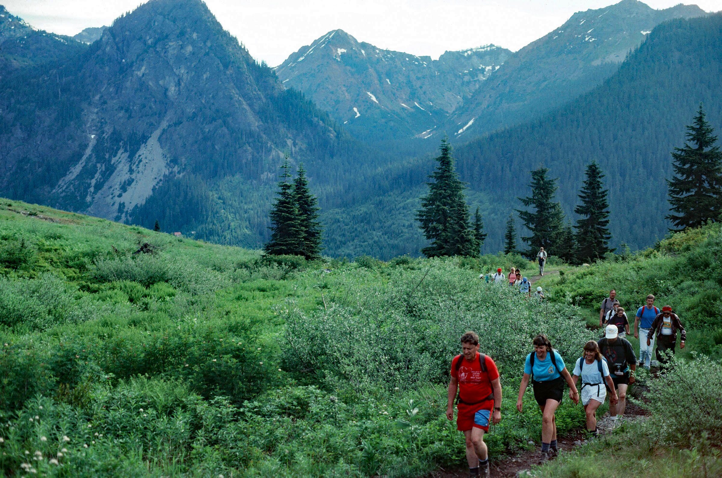 The Mountains to Sound March at Snoqualmie Pass Then and Now