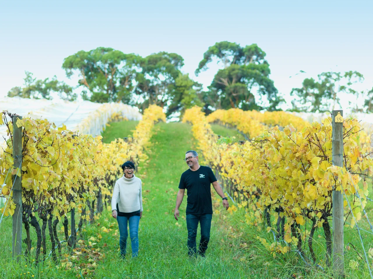 Lisa and Marcus Satchell of Dirty Three Wines. Photo: Phoebe Honey