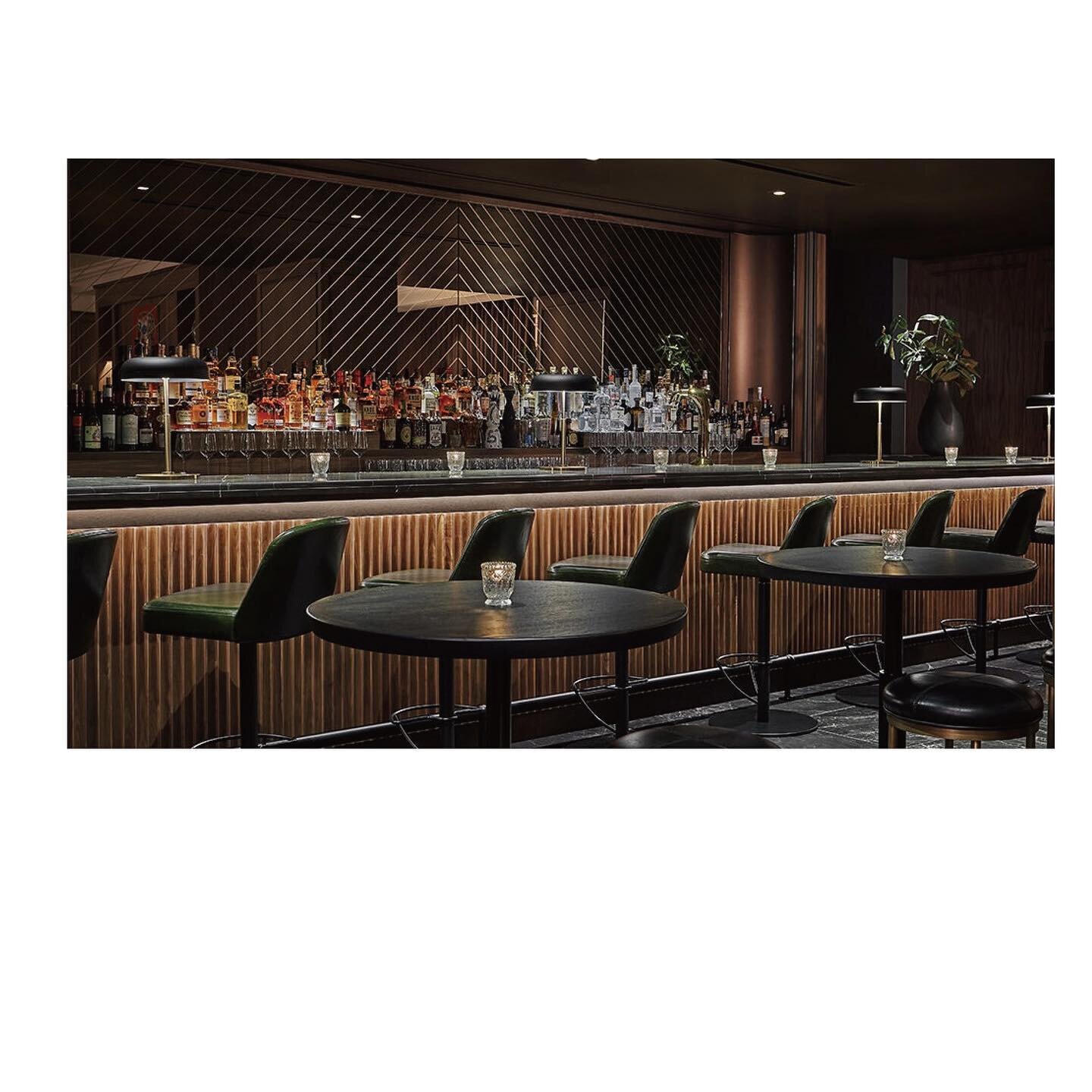 Custom bar lamps sitting pretty at Bar Pendry @pendrychicago
