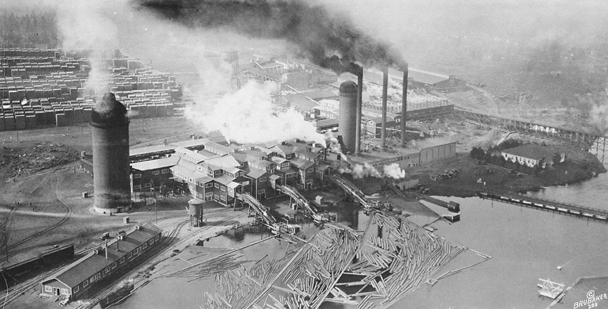 Shevlin-Hixon Mill circa 1930. Image from Google Images, link here . 