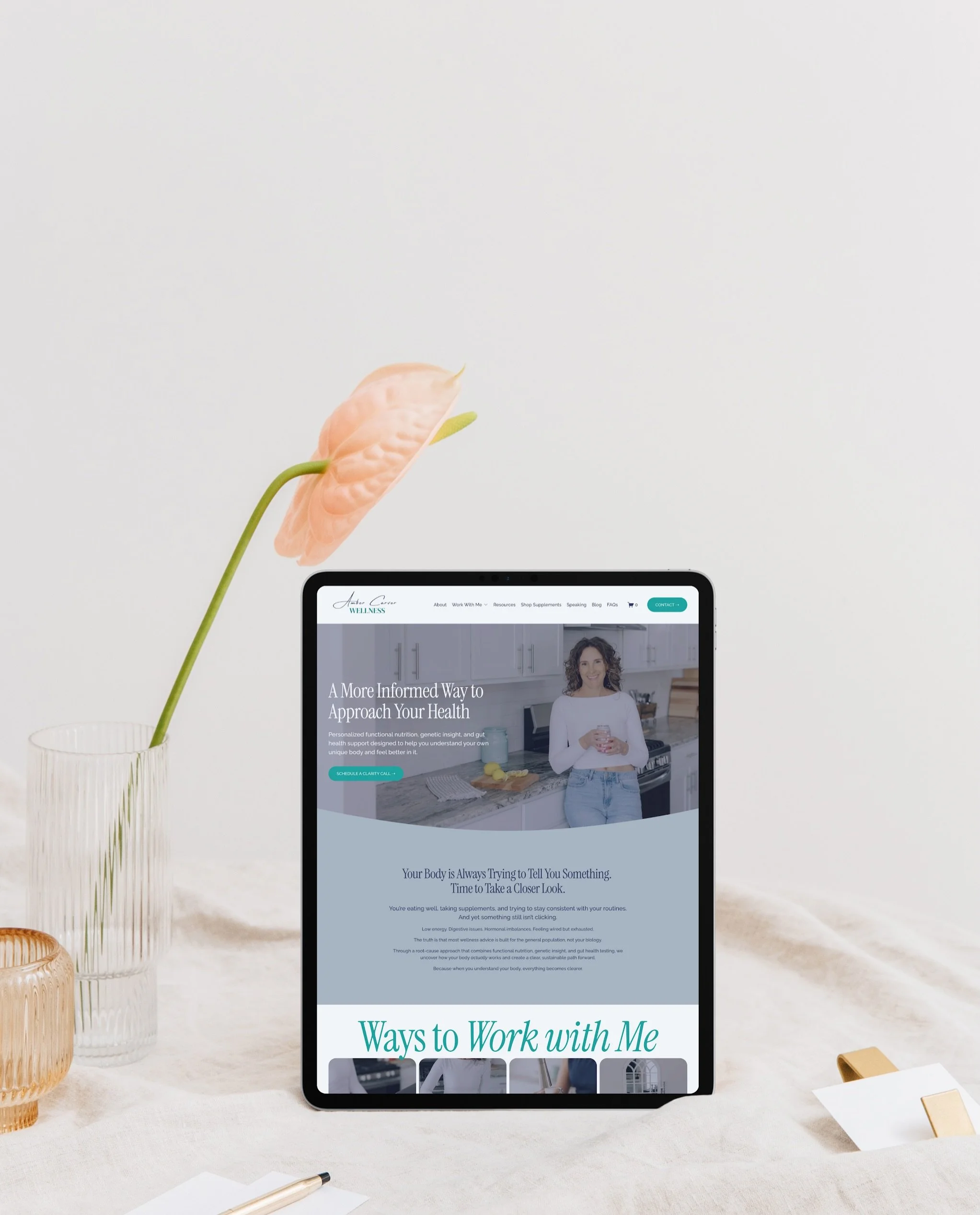 So excited to celebrate the launch of @ambercarverwellness&rsquo; new website! ✨

Amber helps clients better understand their unique bodies through personalized functional nutrition, genetic insight, and gut health support. Her approach is thoughtful
