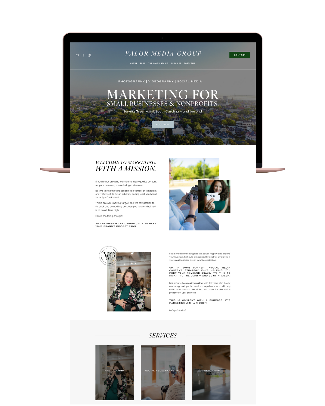 Valor Media Group website