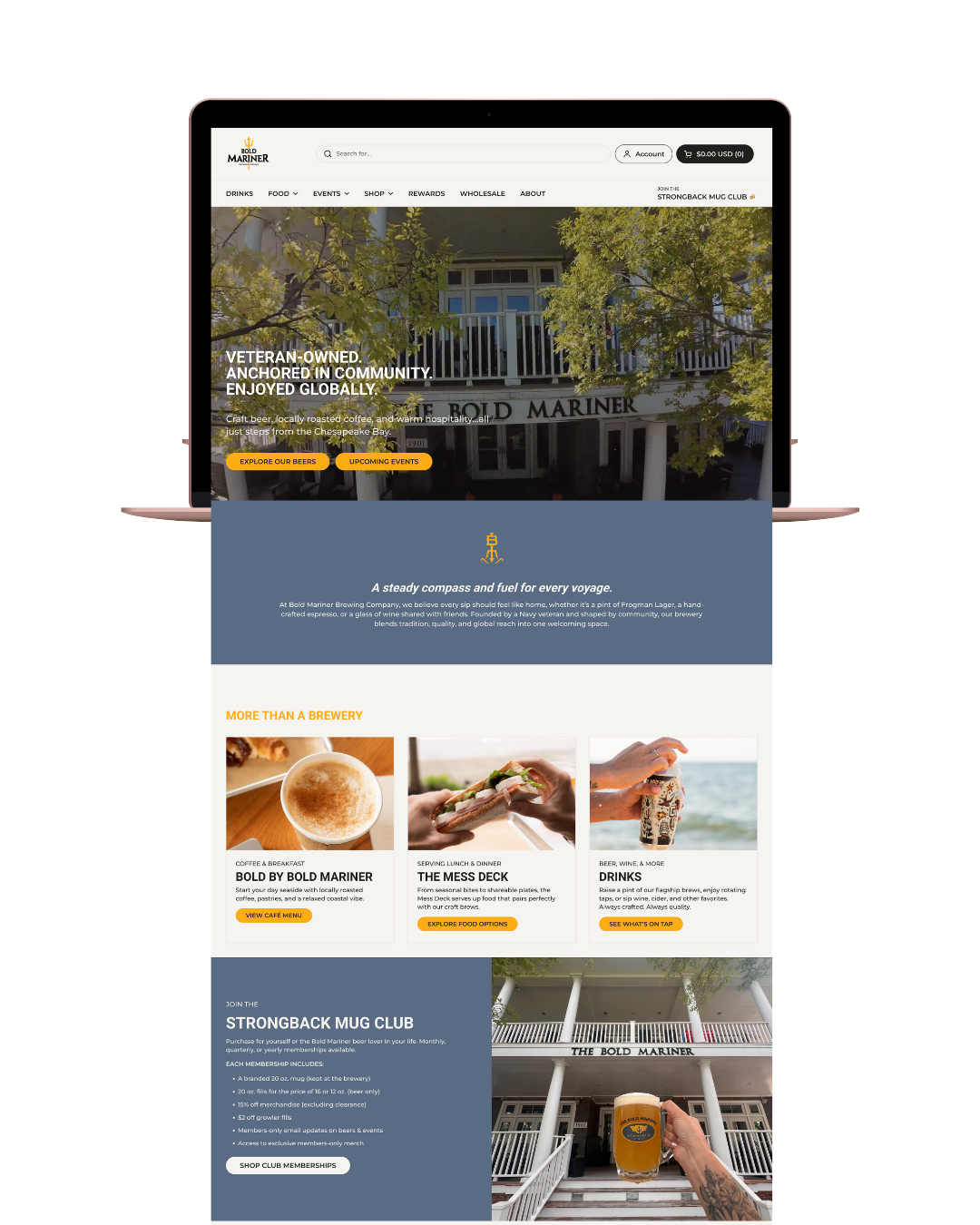 Bold Mariner website