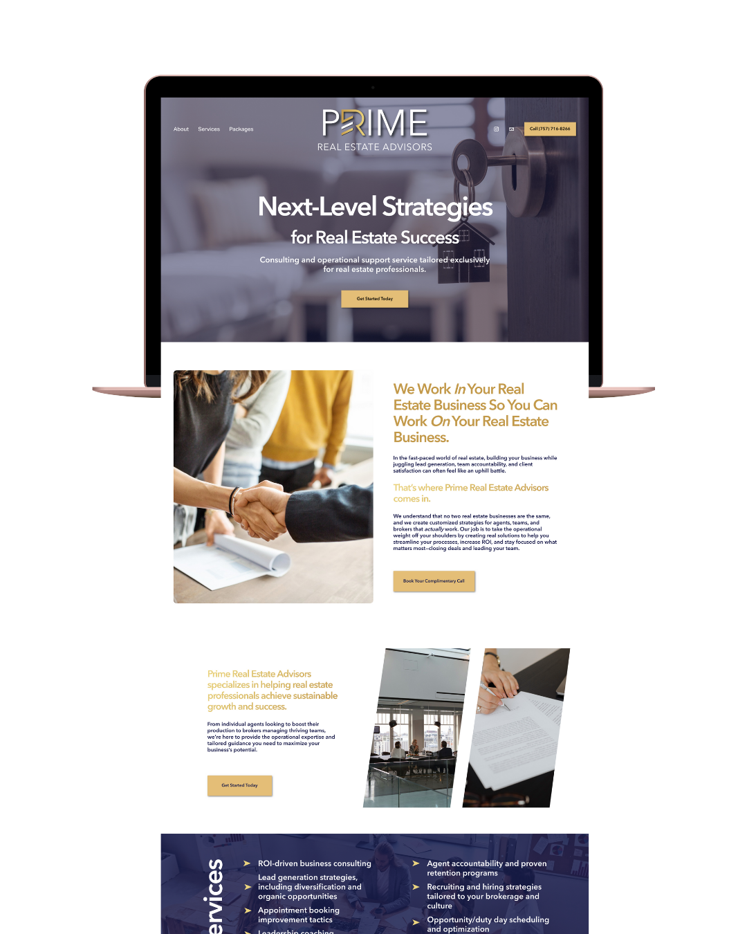 Prime Real Estate Advisors Website