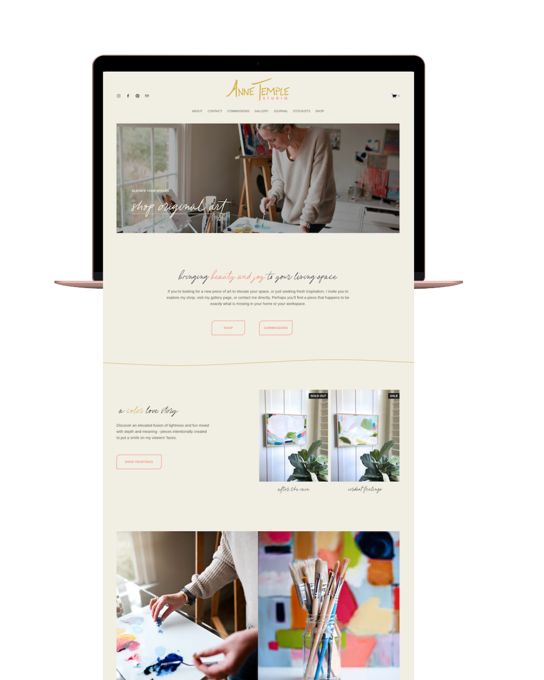 Anne Temple studio website