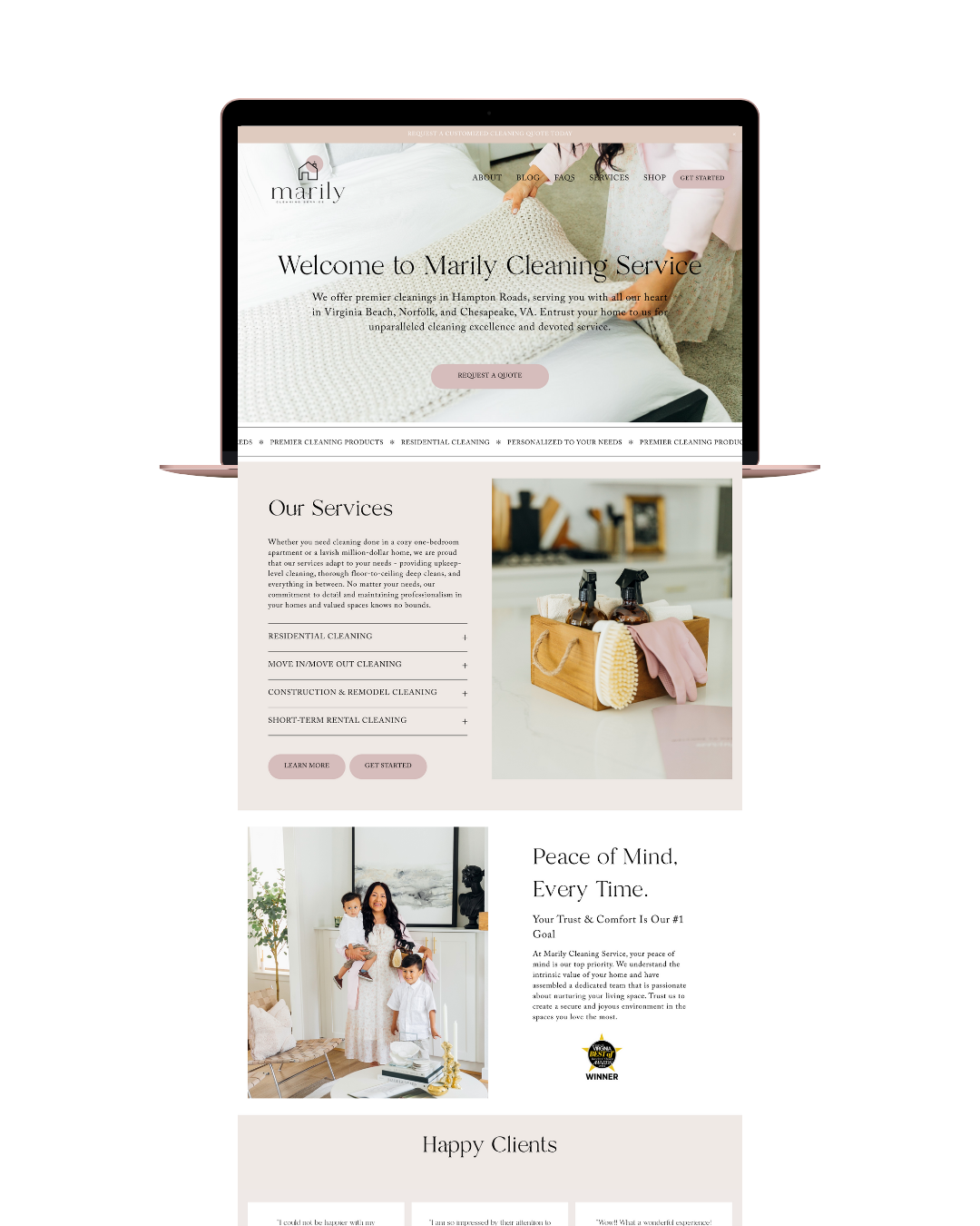 Marily Cleaning website