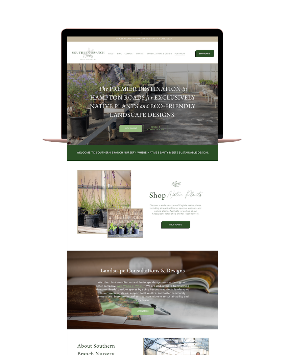 Southern Branch Nursery Website